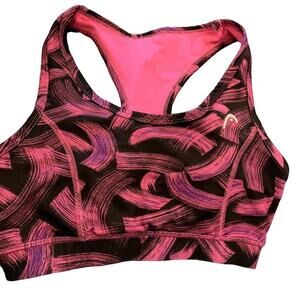 HEAD Women's Taschime-Print Sports‎ Bra, Medium Impact, Size S, Rose Violet